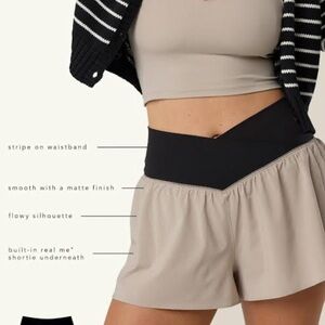 Offline Crossover Active Shorts - Taupe/Black